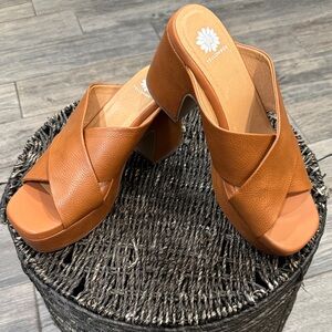Women's Tan Leather Sandals